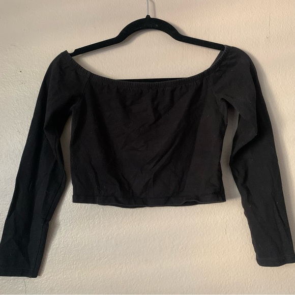 Emma & Sam Off The Shoulder Crop Top - Picture 2 of 3